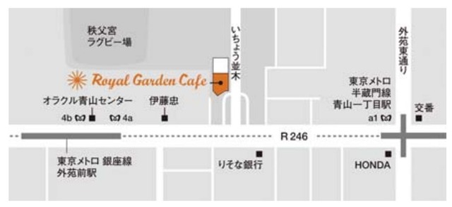 「RoBoHoN CAFE」地図