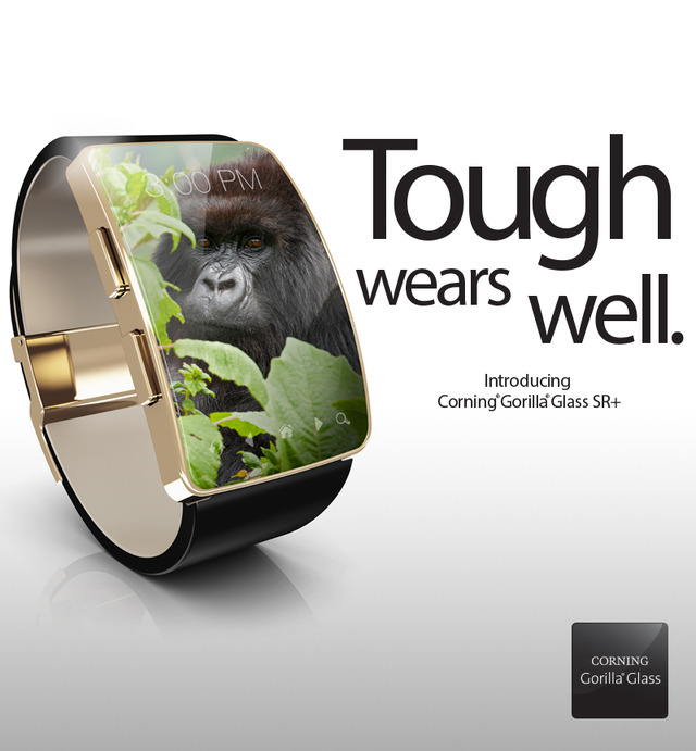 Apple Watch 2に採用？ ウェアラブル端末向け高強度ガラス「Gorilla Glass SR+」発表