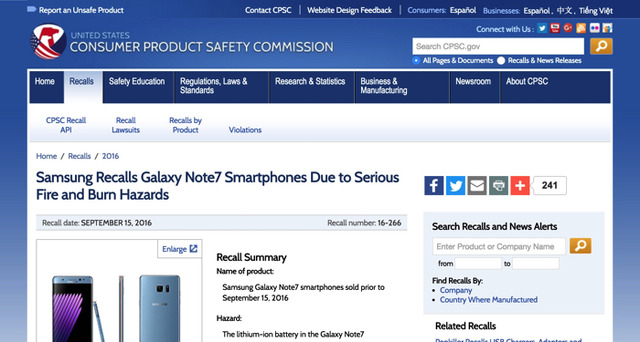 サムスン「Galaxy Note 7」問題が深刻化！リコールは100万台超えに
