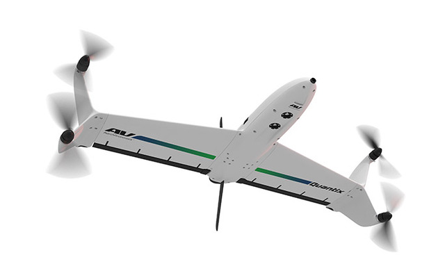 【世界のドローン47】垂直離着から水平飛行へ華麗にフライトするテイルシッター型探知ドローン「Quantix」