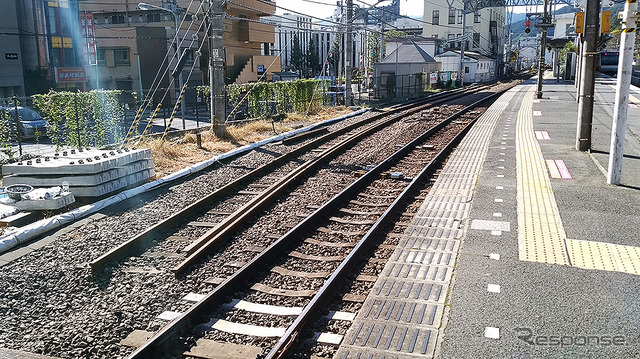 多摩川側の電留線の線路撤去もすすむ