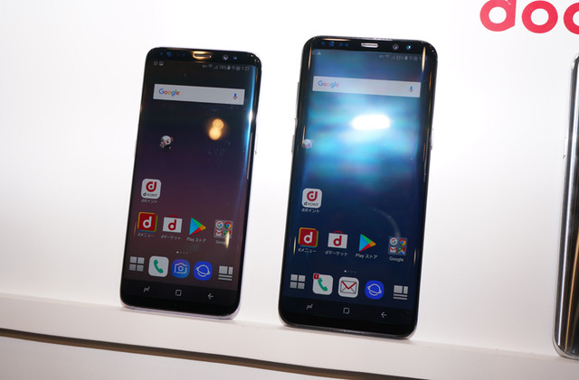 Galaxy S8+（右）とS8