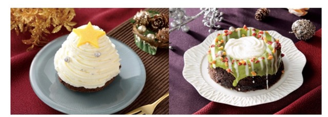 ローソンからクリスマスモチーフを表現したケーキが2種類新登場
