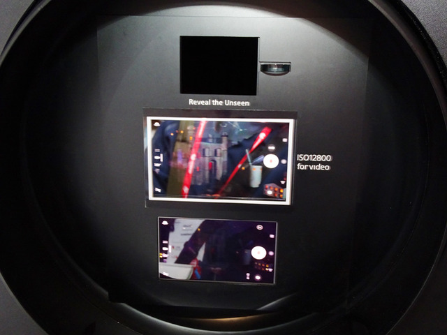 現在開発中のデュアルレンズカメラ用センサーの実力を紹介する技術展示