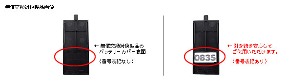 対象製品の確認方法