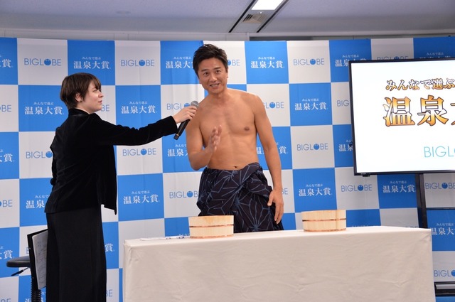 原田龍二、トークイベントに浴衣で登場！温泉愛について語る