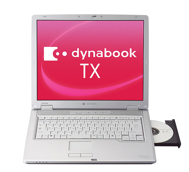 dynabook TX。TVチューナ内蔵タイプ、無線LAN内蔵タイプ、エントリータイプの3モデルを用意