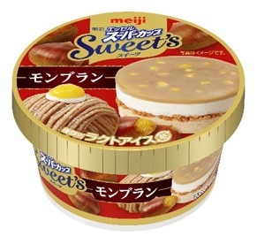 「明治 エッセル スーパーカップ Sweet's」よりモンブランフレーバーの新商品登場