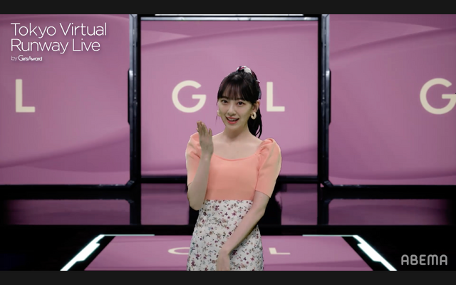 堀未央奈（C)Tokyo Virtual Runway Live by GirlsAward　（C)AbemaTV, Inc.