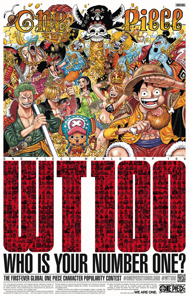 One Piece 1000話到達 記念pv公開や全世界で人気キャラ投票も 1枚目の写真 画像 Rbb Today