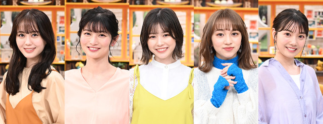 榎本ゆいな、大島璃乃、冴木柚葉、長谷川美月、日向未来（C）TBS