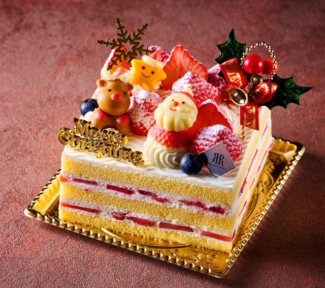 苺のサンタデコレーションケーキ　4,500円 ［約11cm角］　