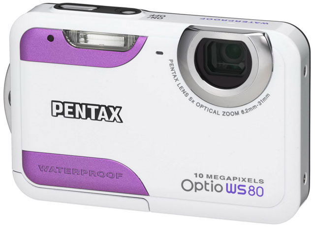 PENTAX Optio WS80（ホワイトプラスパープル）