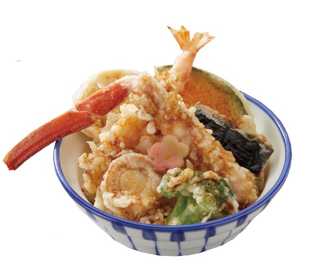本ずわいがにと青森県産帆立の天丼　840円