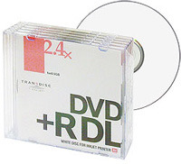 　長瀬産業は、10枚/5枚パックだと1枚あたり700円を切るDVD+R DLメディア「TRANSDISC C-DVD+RDL-RPW」と、日本国内製造ながら1枚あたり60円の16倍速DVD-Rメディア「TRANSDISC C-DVD-16R-TPW50」を、7月15日に同社直販サイト「DVDirect」にて発売した。