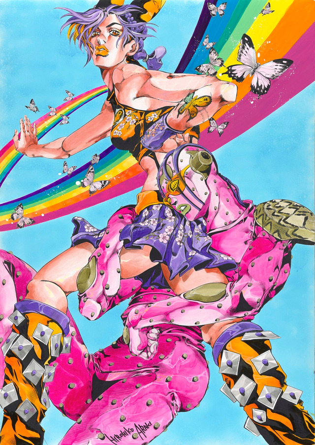 荒木飛呂彦『ジョジョの奇妙な冒険』　(C)Hirohiko Araki & LUCKY LAND COMMUNICATIONS/ Shueisha