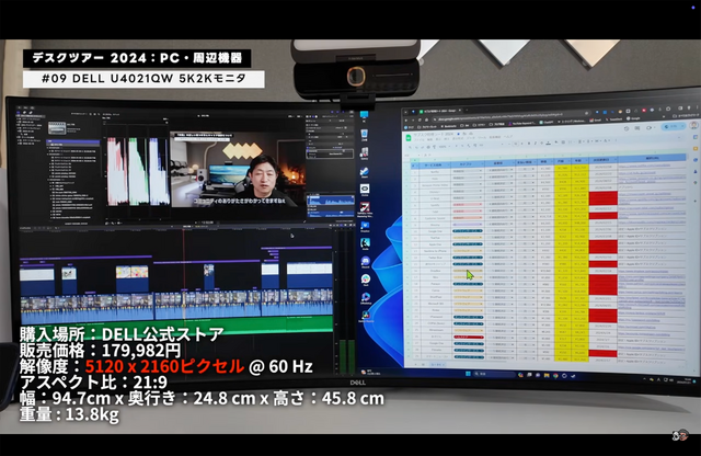 MacとWindowsを2画面分割で使用。Macは主に写真・動画編集などのパワーが必要なクリエイティブ用途、Windowsは情報収集・Web閲覧などのビジネス一般用途と使い分けている。
