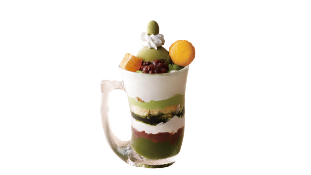 ジョッキパフェ（抹茶）1490円（税込）