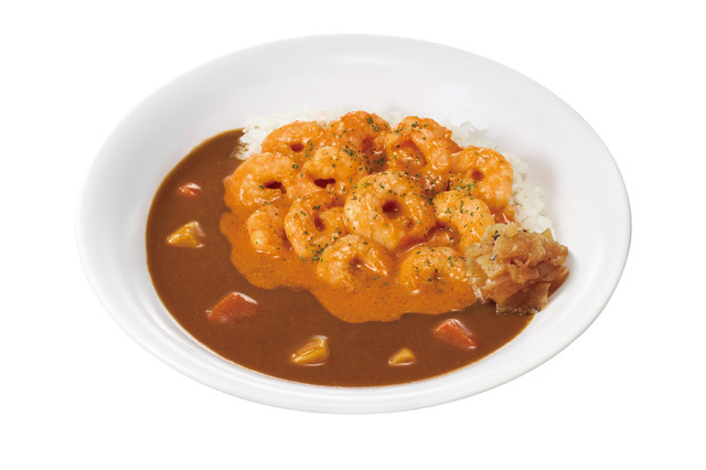 ダブルぷりぷりエビのビスクソースカレー（並盛） 1,190 円