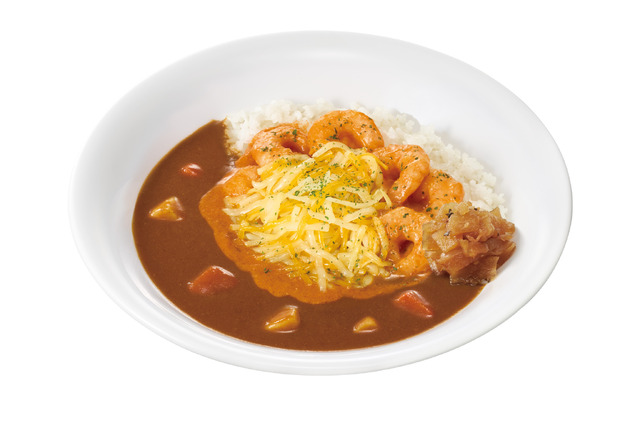 チーズぷりぷりエビのビスクソースカレー（並盛） 990 円