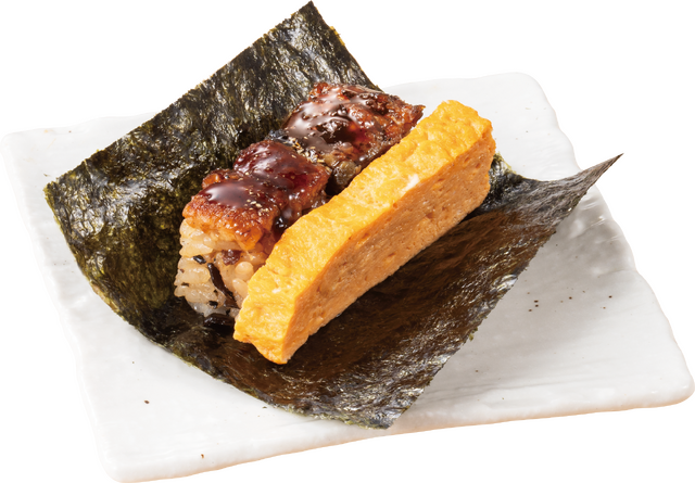 鰻の押し寿司と出汁巻き玉子の包み（税込275円）