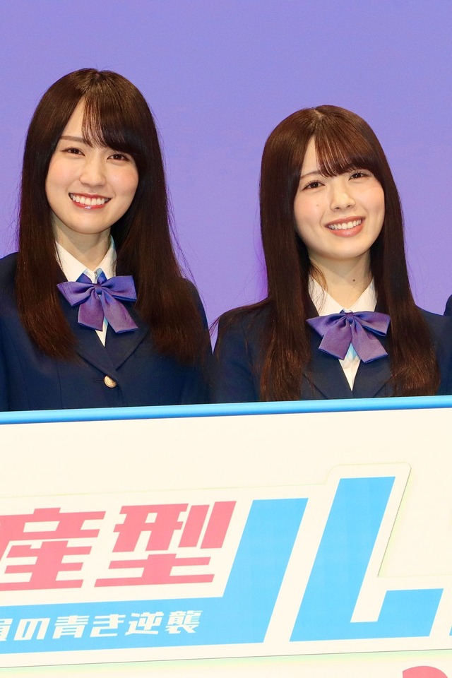 乃木坂46の賀喜遥香と筒井あやめ【撮影：浜瀬将樹】