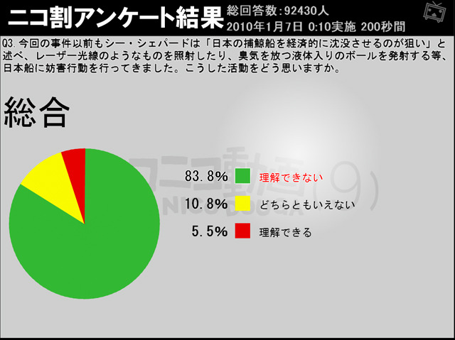 「シー・シェパード抗議船 日本船と衝突について」の調査