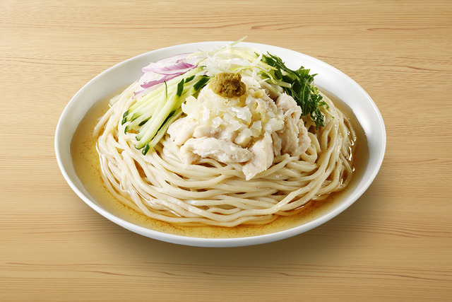 布袋点心舗弁財天監修　ニボコン 花椒香る煮干しと昆布の冷しラーメン（塩）646円（税込）