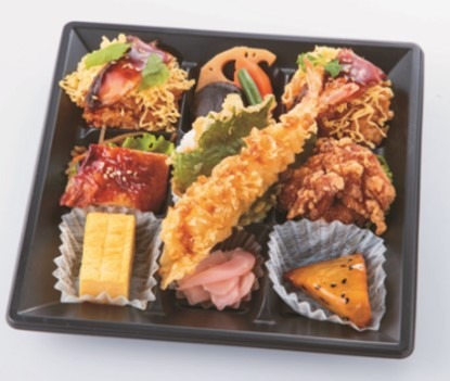うなぎまぶしご飯と海老天丼食べ比べ弁当 (税込 862 円)