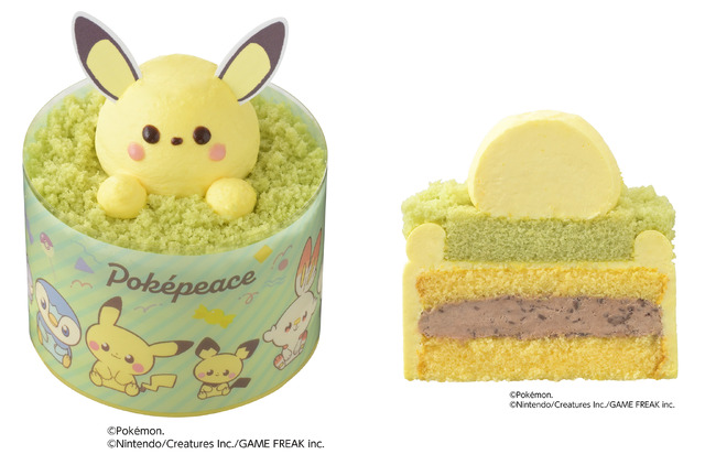 ＜ポケピース＞ピカチュウのチョコバナナケーキ（税込777円）