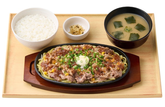 【お肉2倍】牛バターちゃんぽん焼定食　1,550円