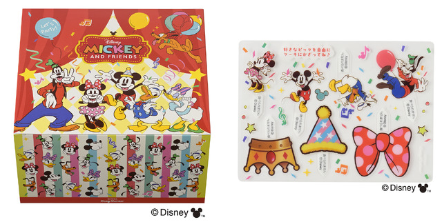 専用BOXと別添ピックシート © Disney