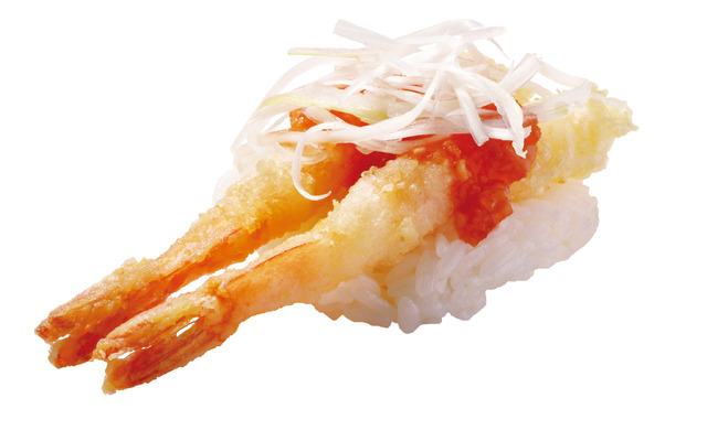 えび天握り（シャキシャキ葱チリソース）（税込176円）