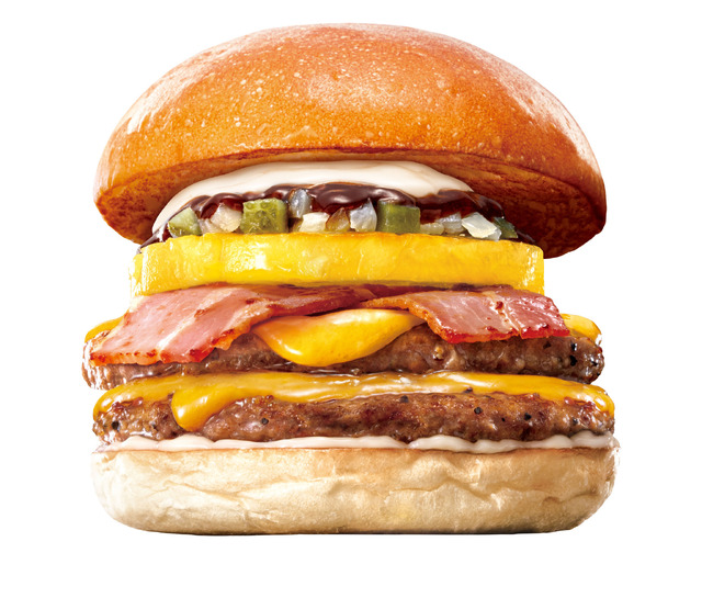 ダブルBBQパイン絶品チーズバーガー　840円