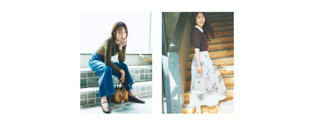 (写真左から)高梨臨、渋谷凪咲『andGIRL』秋号(C)DONUTS