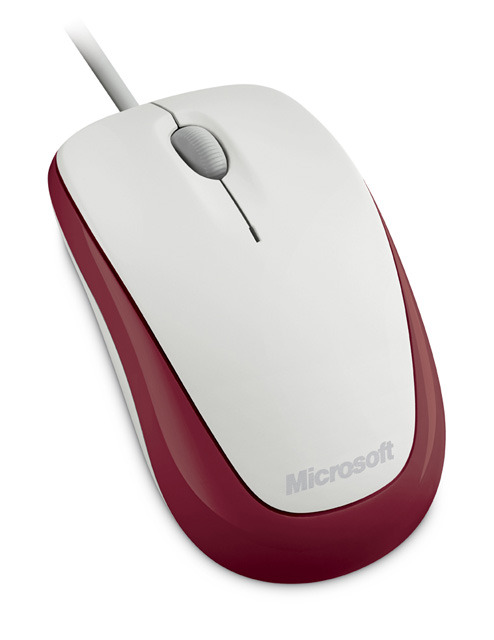 「Compact Optical Mouse 500」（チェリー レッド）