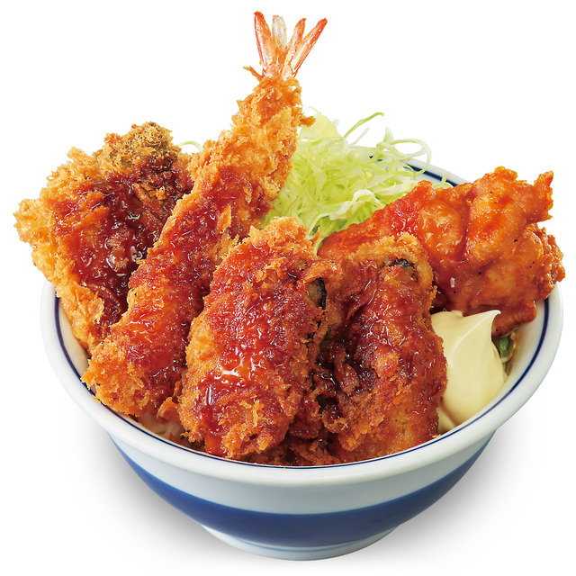 秋の海鮮フライ丼　(税込979円)