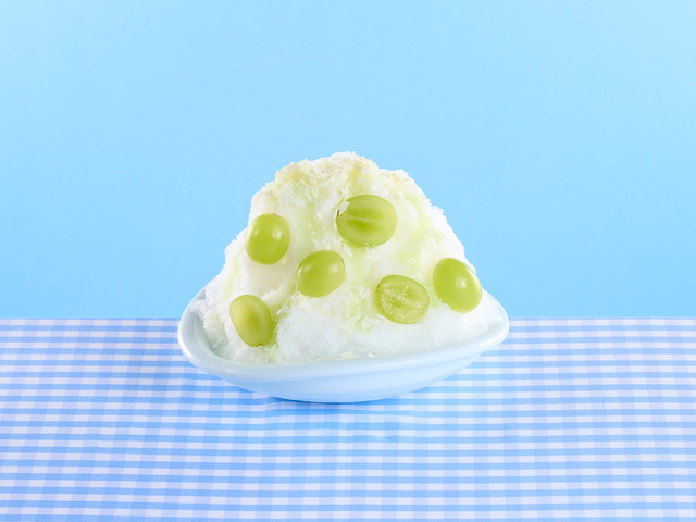 純氷ふわふわかき氷 ミニ！シャインマスカット（税込649円）