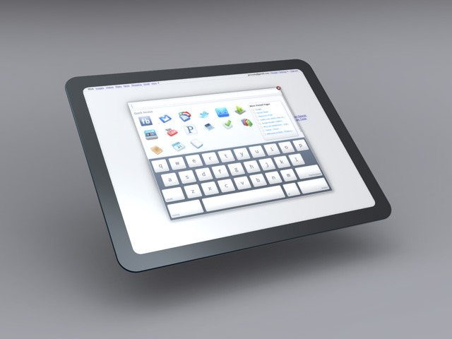 Chrome OS搭載のタブレットのコンセプト画像