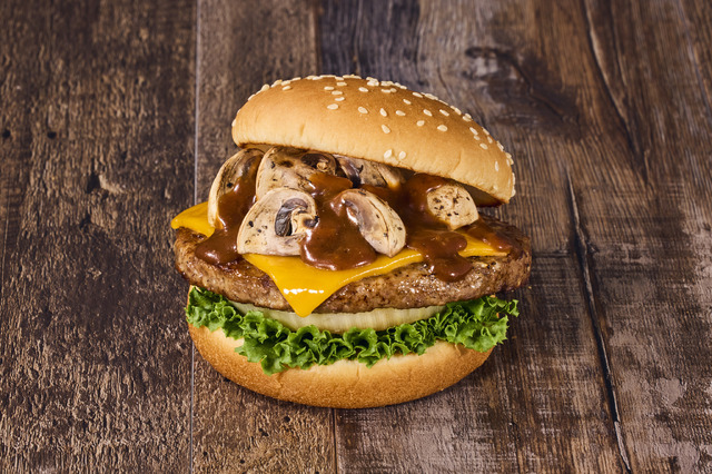 マッシュルームチーズバーガー（トリュフデミグラスソース）