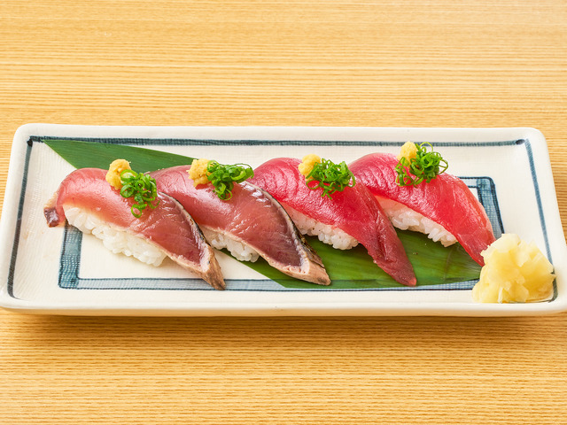 鰹の握り 食べ比べ（税込549円）