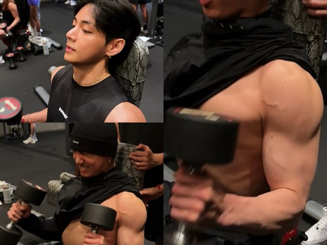 ムキムキの肉体美　BTS・VやJUNG KOOKらの“ガチ筋トレ”姿を目の前で…ボディービルダーが公開
