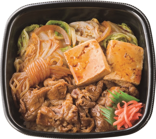 丼タイプ  牛すき重　690円