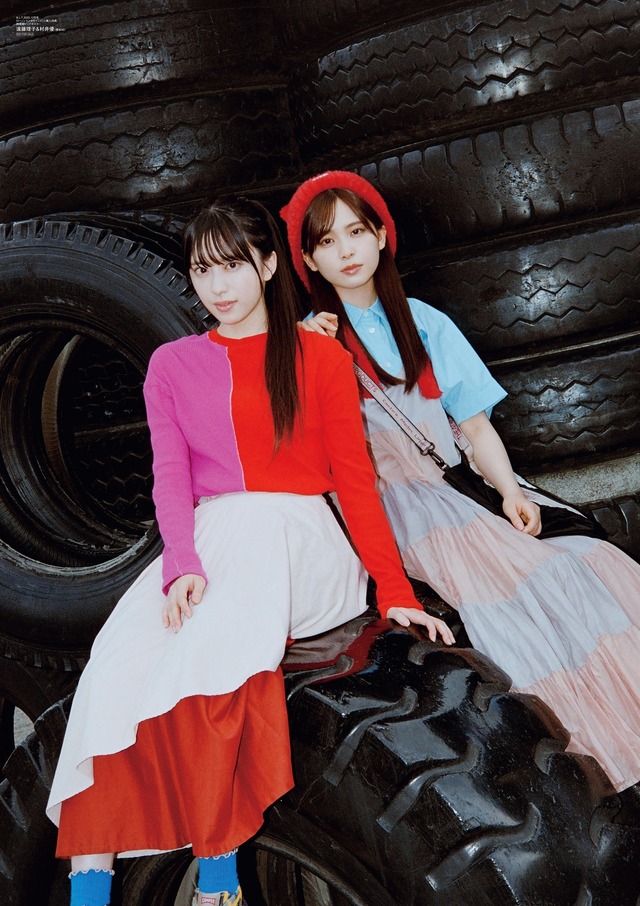 「B.L.T.2025年12月号」ローソンエンタテインメント購入特典両面ポスター【遠藤理子＆村井優（櫻坂46）】