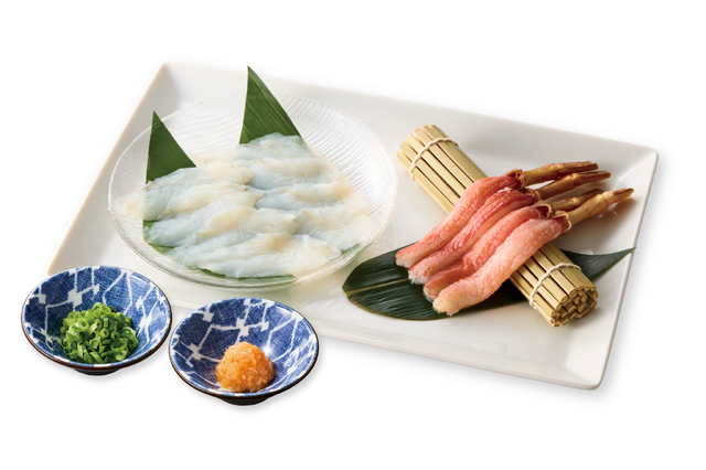 ふぐかにセット　1皿2,400円（税込2,640円）