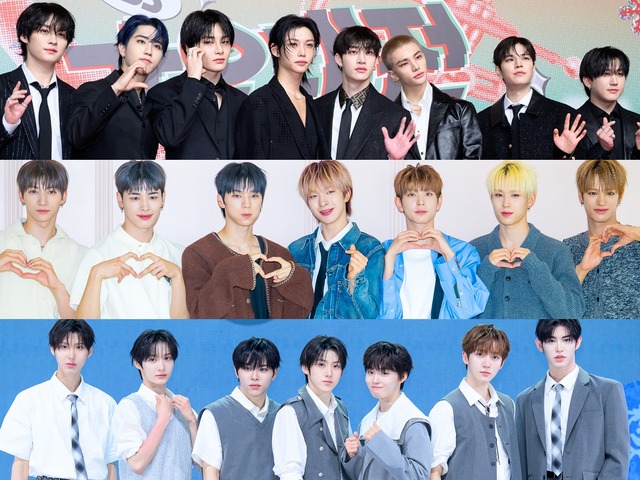 イケメンが大渋滞…Stray Kids×NEXZ×KickFlip、JYPボーイズグループの“仲良しSHOT”にファン熱狂【PHOTO】