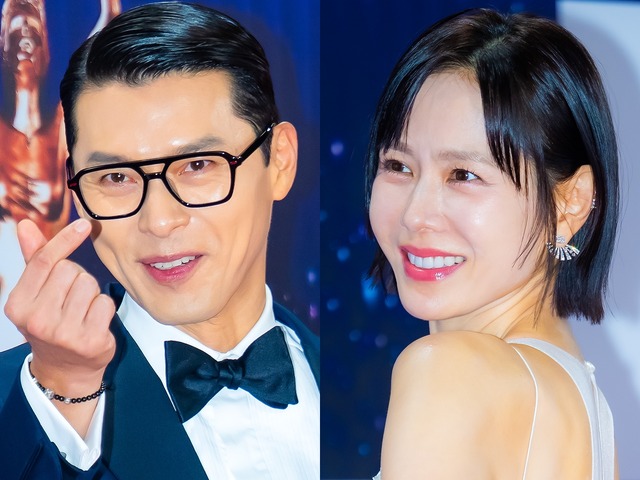 授賞式で濃厚な抱擁を交わすヒョンビンとソン・イェジン…2人の間に割り込み!? 「空気の読めない息子」と話題