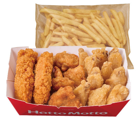 ポテト付き トリプルチキンBOX(から揚＆ほっとチキン＆手羽から揚)　1650円