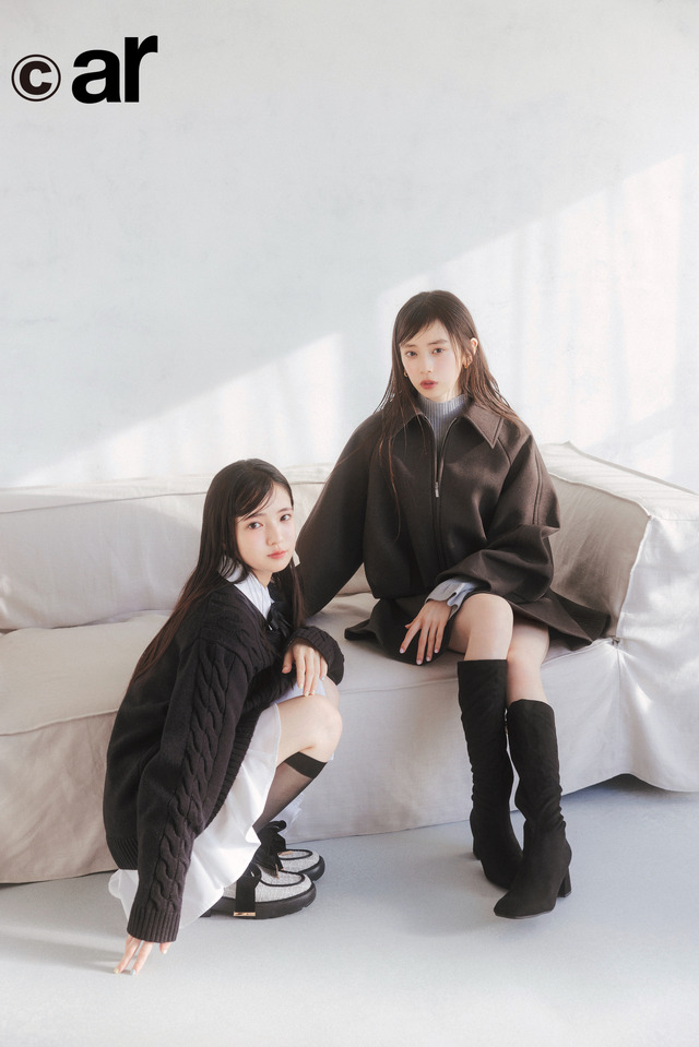 乃木坂46・瀬戸口心月＆矢田萌華『ar』1月号（C）主婦と生活社