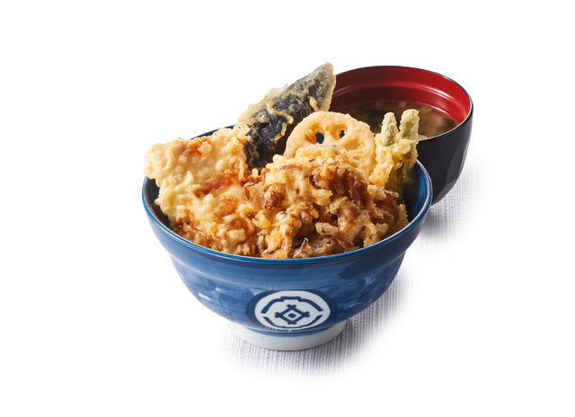 『鶏と舞茸の天丼(みそ汁付)』 630円